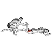 Asistido prone hamstring