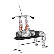 Tumbado close-grip curl en polea