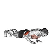 Close-grip flexión