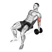 Inclinado hammer curl con mancuerna