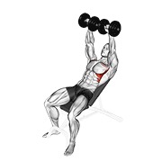 Inclinado shoulder elevación con mancuerna