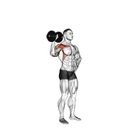 One arm press de hombros v. 2 con mancuerna