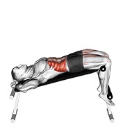 Inclinado twisting sit-up