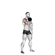 Arnold press con kettlebell