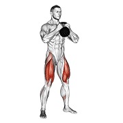 Goblet sentadilla con kettlebell