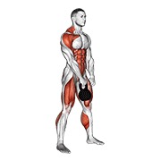 Hang clean con kettlebell