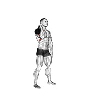 One arm push press con kettlebell
