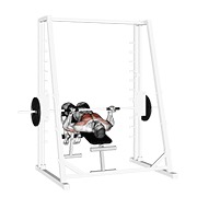 Declinado reverse-grip press multipower