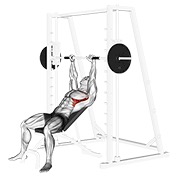 Inclinado shoulder raises multipower