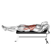 Tumbado leg-hip elevación