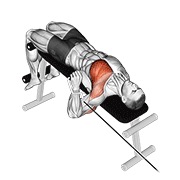 Declinado one arm press en polea
