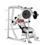 De palanca declinado chest press