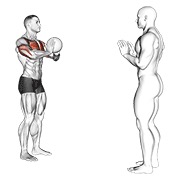 Medicine ball chest pass