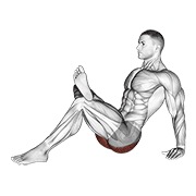 Sentado glute stretch
