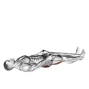 Reclining big toe pose with rope