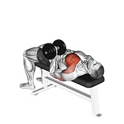 One arm inverso grip press con mancuerna