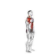 Posterior step to sobre la cabeza reach