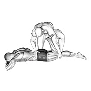 Asistido prone rectus femoris stretch