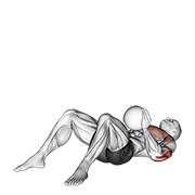 Medicine ball supine chest throw