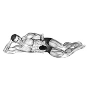 Tumbado pronation on floor con mancuerna