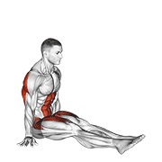 V-sit on floor