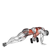 Side plancha with posterior aperturas con mancuerna